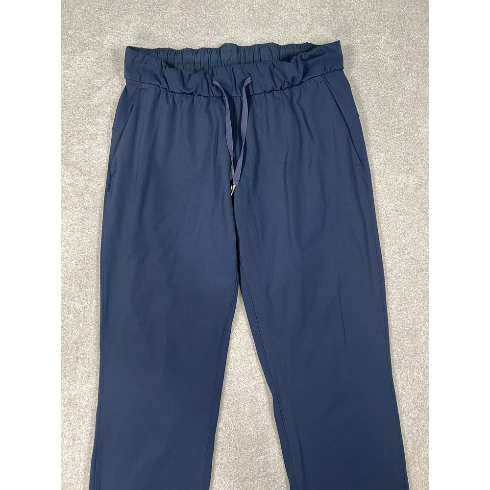 Lululemon On The Fly 7/8 Pant 25 True Navy Luxtreme Jogger Trouser Size 6 Sporty - Picture 9 of 9